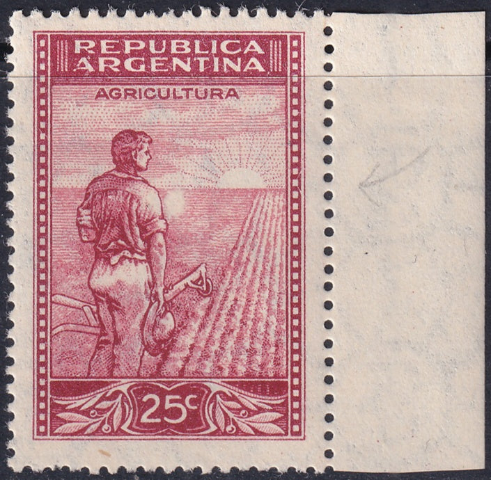 Argentina 1935 Sc 441 MNH** "white spot at shoulder" variety
