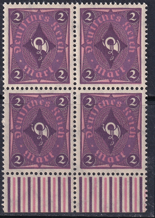 Germany 1922 Sc 177 lower margin block MNH**