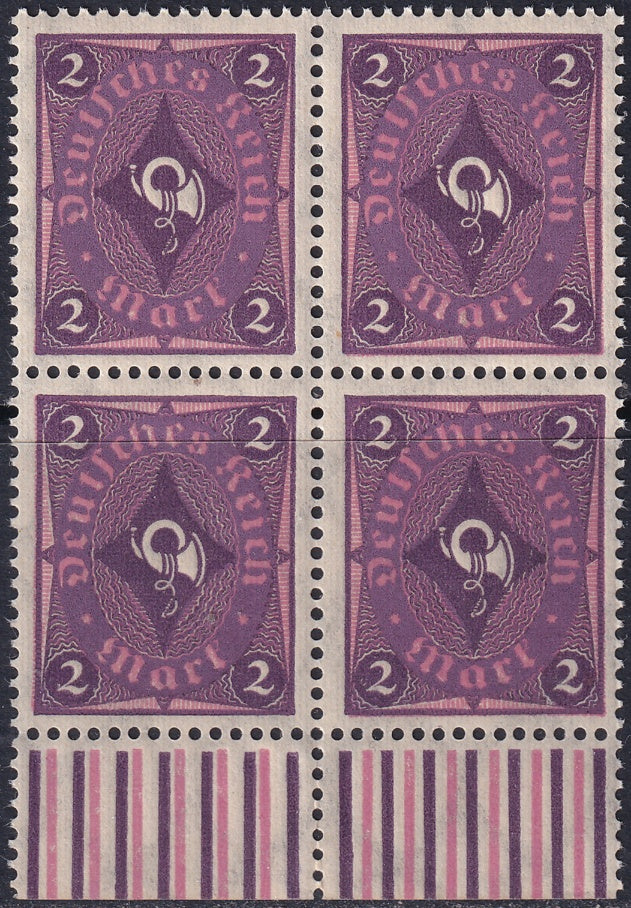 Germany 1922 Sc 177 lower margin block MNH**