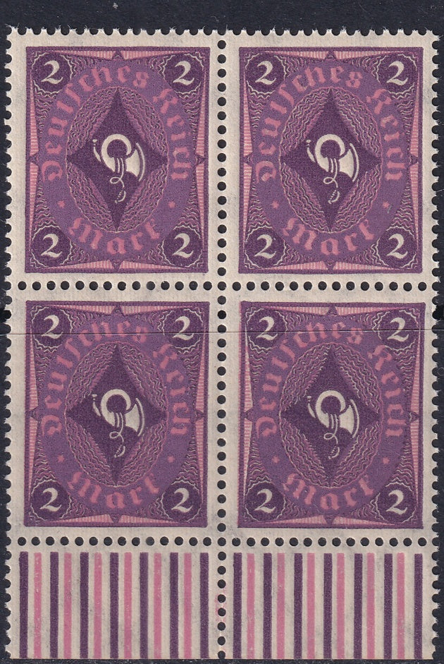 Germany 1922 Sc 177 lower margin block MNH**