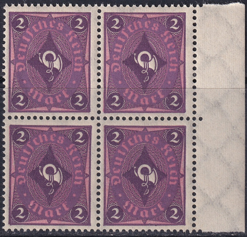 Germany 1922 Sc 177 right margin block MNH**
