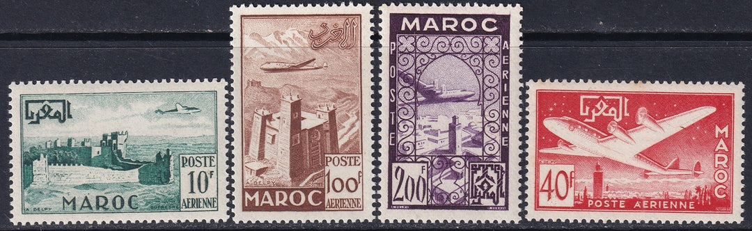 French Morocco 1952 Sc C42-5 air post set MNH**