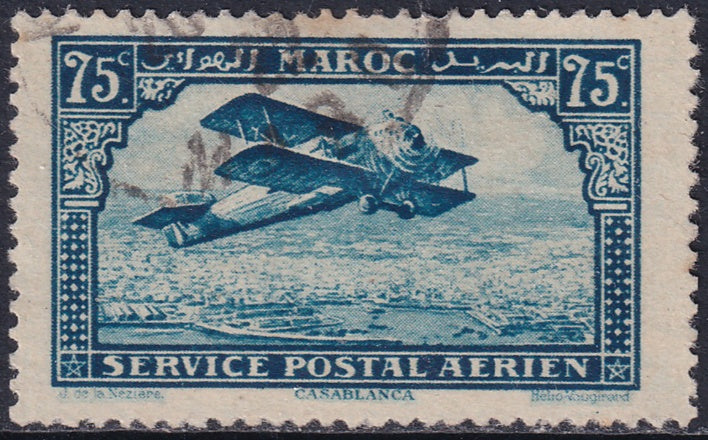 French Morocco 1922 Sc C4 air post used