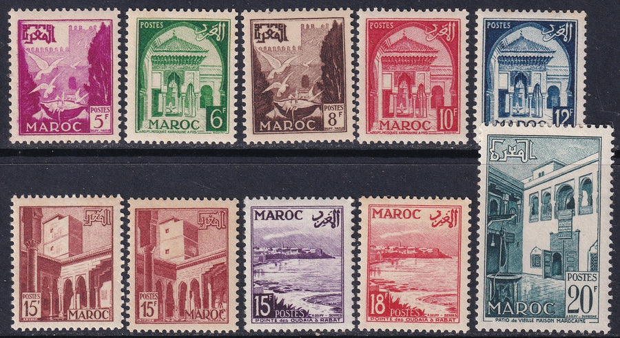 French Morocco 1951 Sc 271-9 set most MNH**