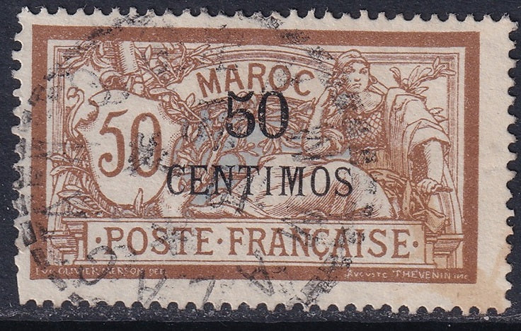 French Morocco 1903 Sc 20 used "Mazagan" cancel