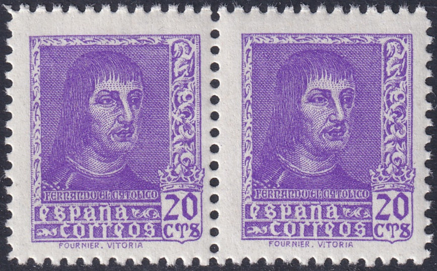Spain 1938 Sc 659 pair MNH**