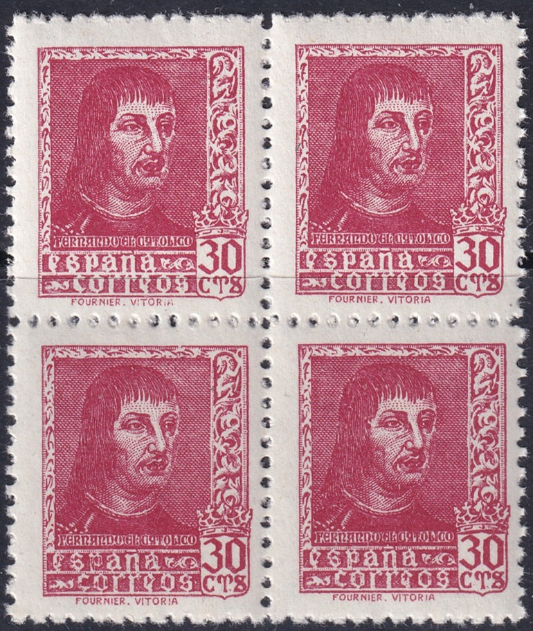 Spain 1938 Sc 661 block MNH**
