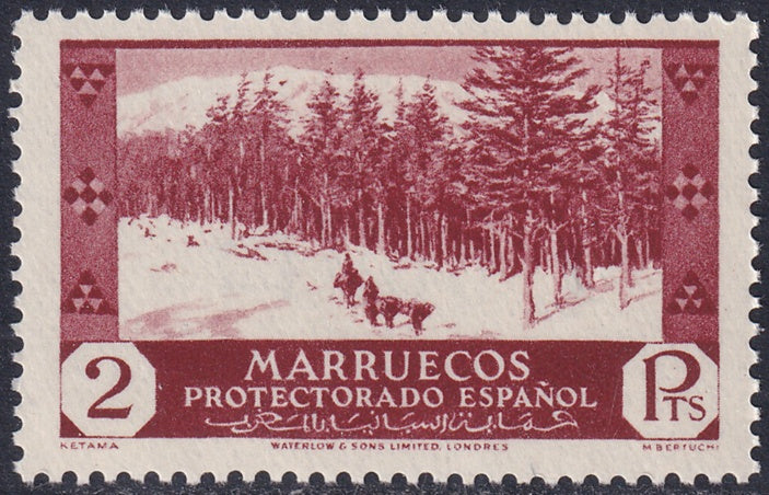 Spanish Morocco 1935 Sc 163 MNH**