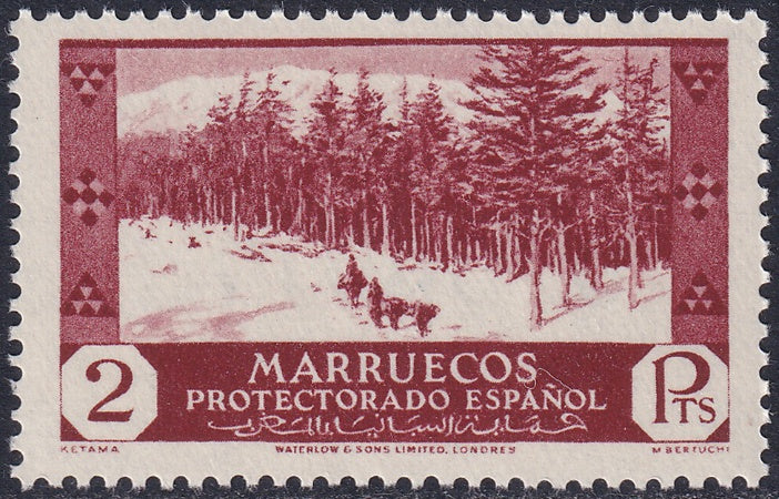 Spanish Morocco 1935 Sc 163 MNH**