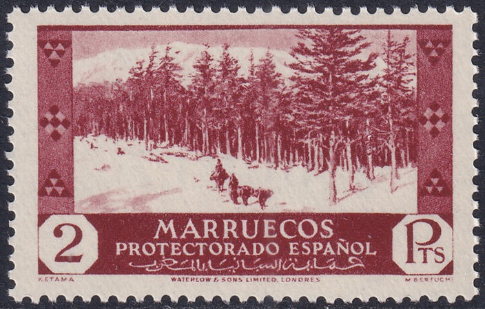 Spanish Morocco 1935 Sc 163 MNH**