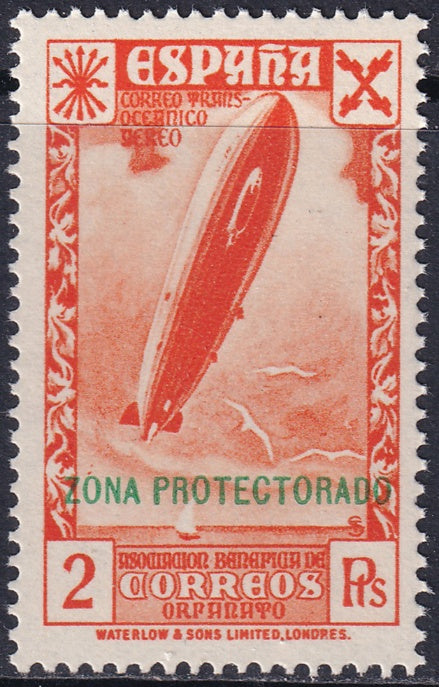 Spanish Morocco 1938 beneficencia Ed 12 MNH**