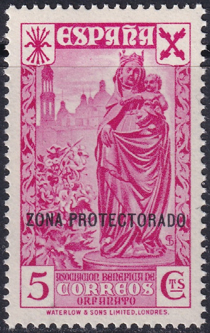 Spanish Morocco 1938 beneficencia Ed 7 MNH**