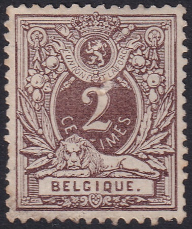 Belgium 1888 Sc 55 MNG(*)