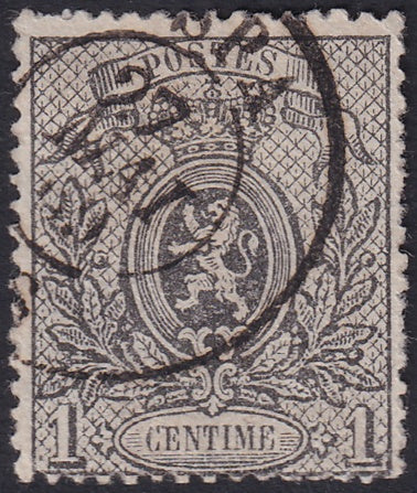 Belgium 1867 Sc 24a used "Spa" cancel perf 15