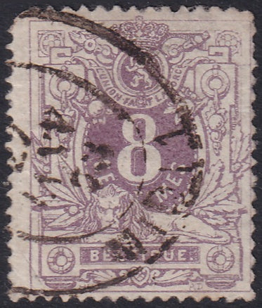 Belgium 1870 Sc 31 used some perf damage