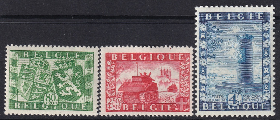 Belgium 1950 Sc B477-9 set MH*