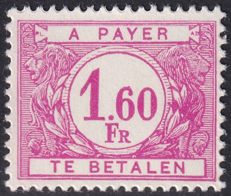 Belgium 1949 Sc J55 postage due MNH**
