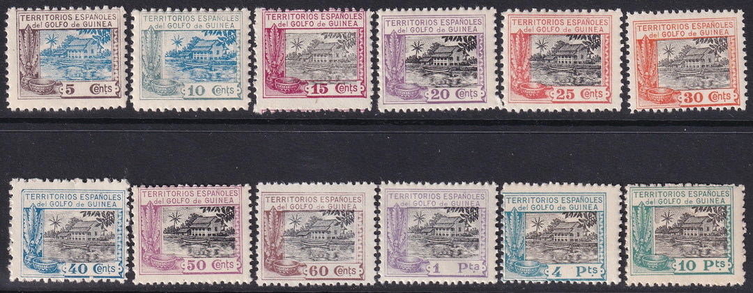Spanish Guinea 1924 Sc 197-208 set MNH**