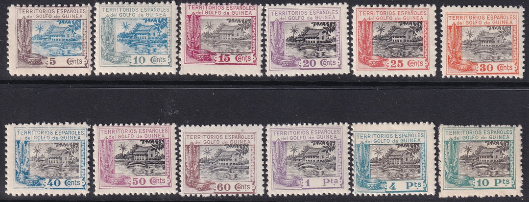 Spanish Guinea 1924 Sc 197-208 set MNH**