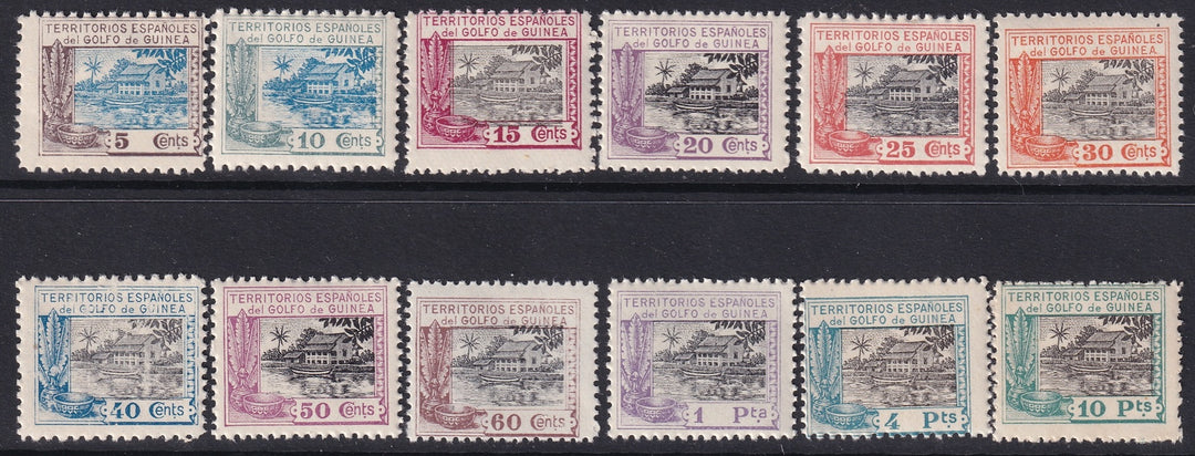 Spanish Guinea 1924 Sc 197-208 set MNH**