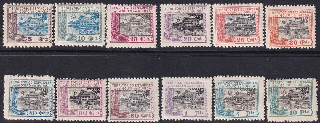 Spanish Guinea 1924 Sc 197-208 set MNH**