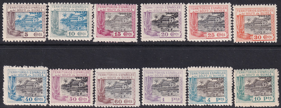 Spanish Guinea 1924 Sc 197-208 set MNH**