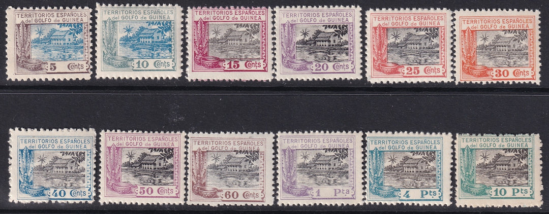 Spanish Guinea 1924 Sc 197-208 set MNH**