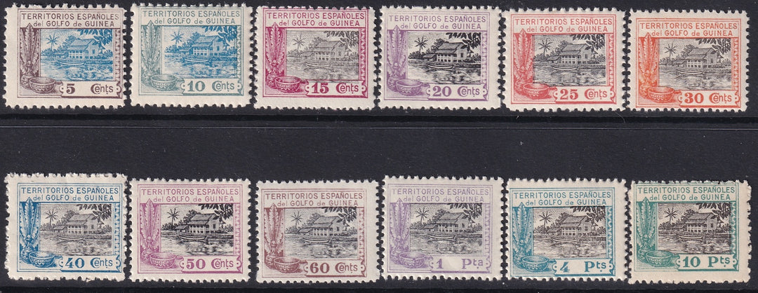 Spanish Guinea 1924 Sc 197-208 set MNH**