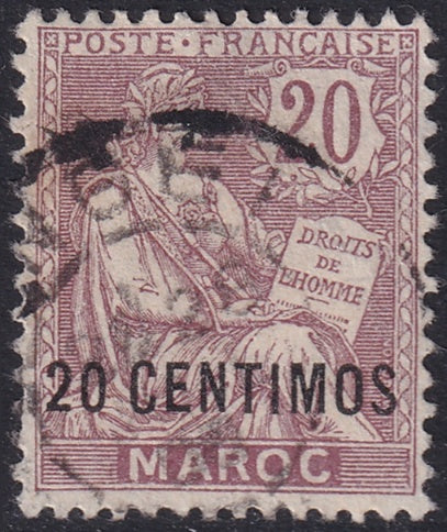 French Morocco 1903 Sc 17 used "Tanger" cancel
