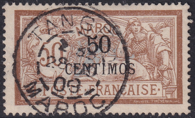 French Morocco 1903 Sc 20 used "Tanger" cancel