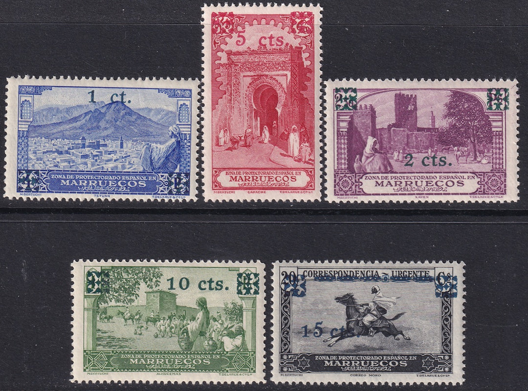 Spanish Morocco 1936 Sc 164-8 set MNH**