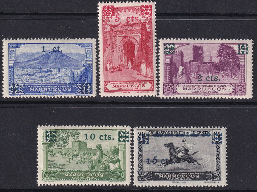 Spanish Morocco 1936 Sc 164-8 set MNH**