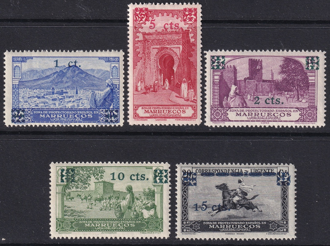 Spanish Morocco 1936 Sc 164-8 set MNH**