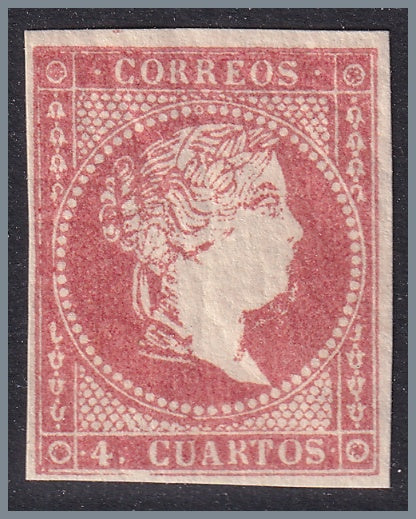 Spain 1856 Sc 45 MNH** gum crazing