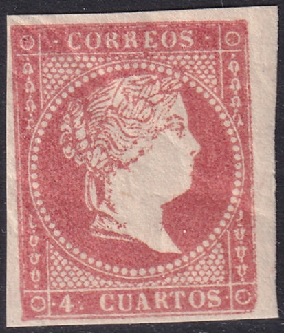 Spain 1856 Sc 45 MNH** gum crazing