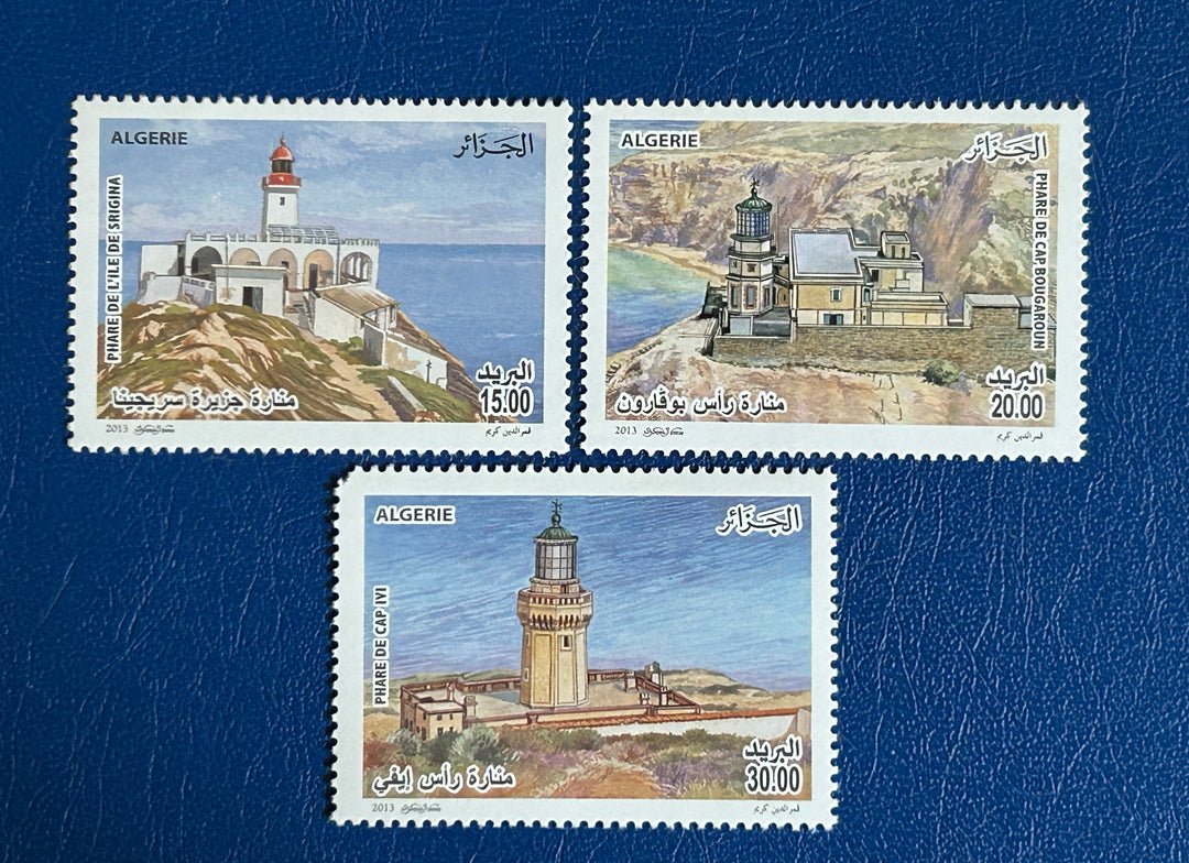 Algeria 2013 Sc 1578-80 Lighthouses MNH**