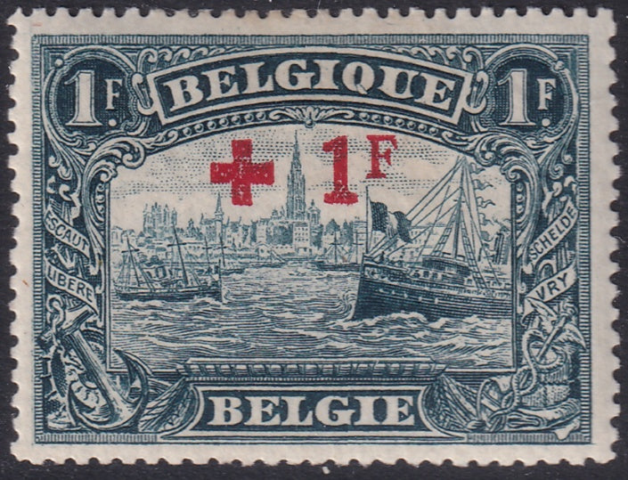 Belgium 1918 Sc B44 MH*