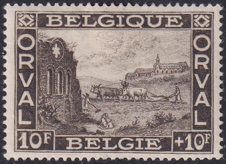 Belgium 1928 Sc B77 MH* small thin at bottom edge