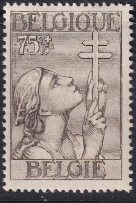 Belgium 1933 Sc B147 MH* streaky gum