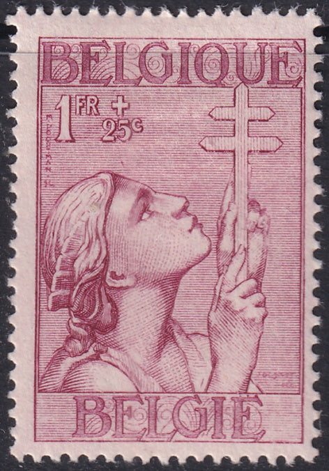 Belgium 1933 Sc B148 MH* heavy hinging