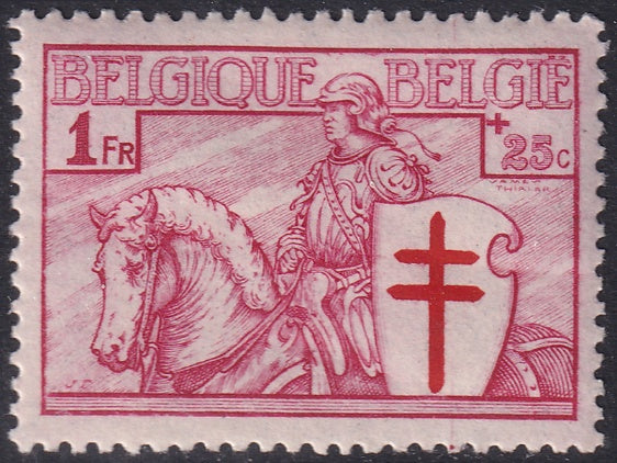 Belgium 1934 Sc B160 MH* light creasing