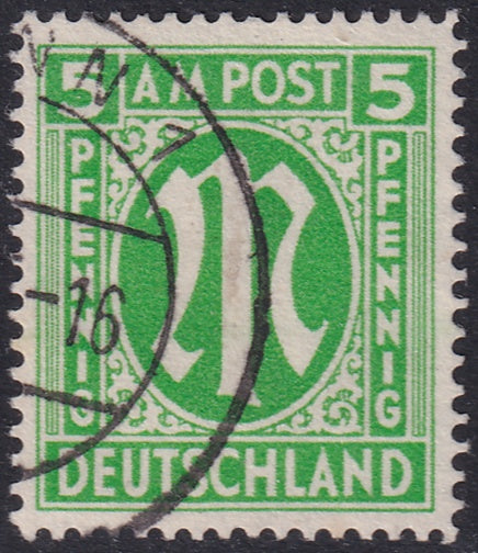 Germany 1945 Sc 3N4b AMG used Schlegel expertized