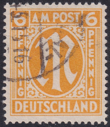 Germany 1945 Sc 3N5b AMG used Schlegel expertized