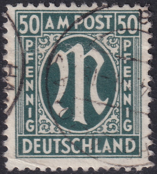 Germany 1945 Sc 3N17 AMG used Hettler expertized