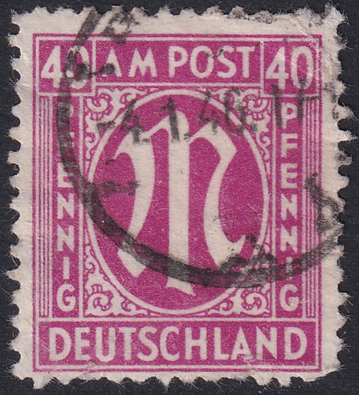 Germany 1945 Sc 3N15 AMG used Hettler expertized
