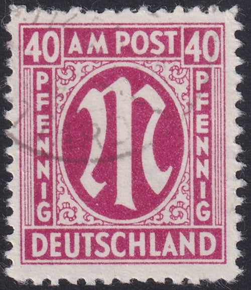 Germany 1945 Sc 3N15 AMG used Hettler expertized