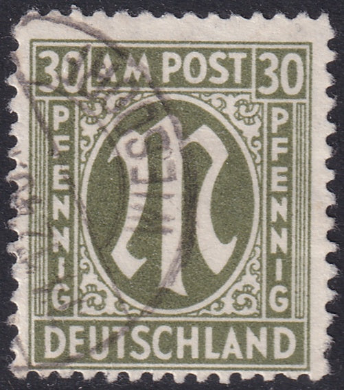 Germany 1945 Sc 3N14 AMG used "Weisdorf" cancel Hettler expertized