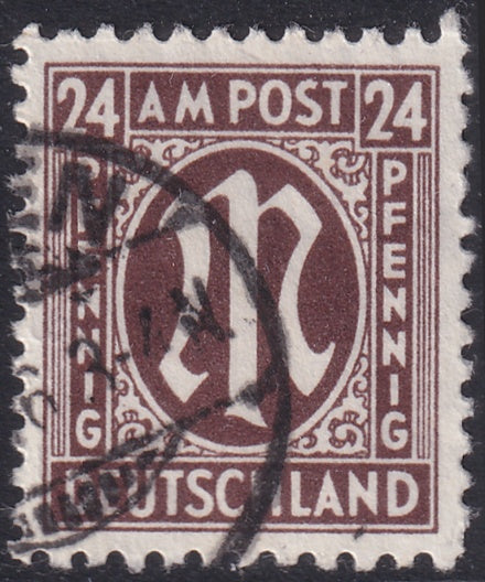 Germany 1945 Sc 3N12 AMG used Hettler expertized