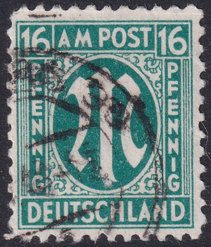 Germany 1945 Sc 3N10 AMG used Schlegel expertized