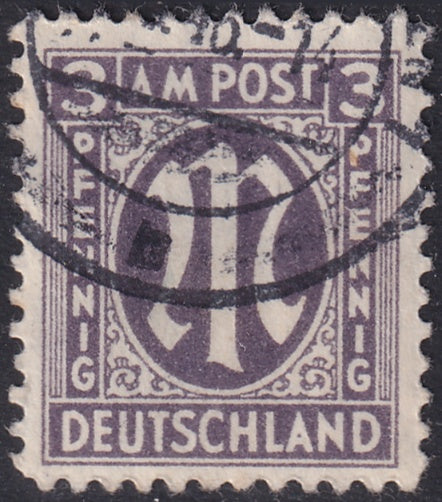Germany 1945 Sc 3N2 AMG used
